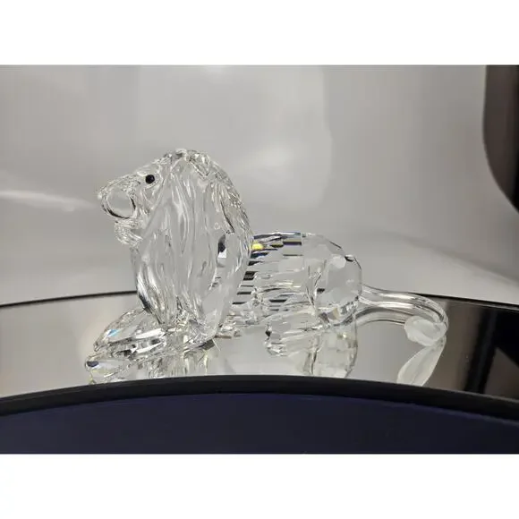 Swarovski Lion Figurine Inspiration Africa Collect Approx 5" EUC Vintage No Box - Picture 3 of 8